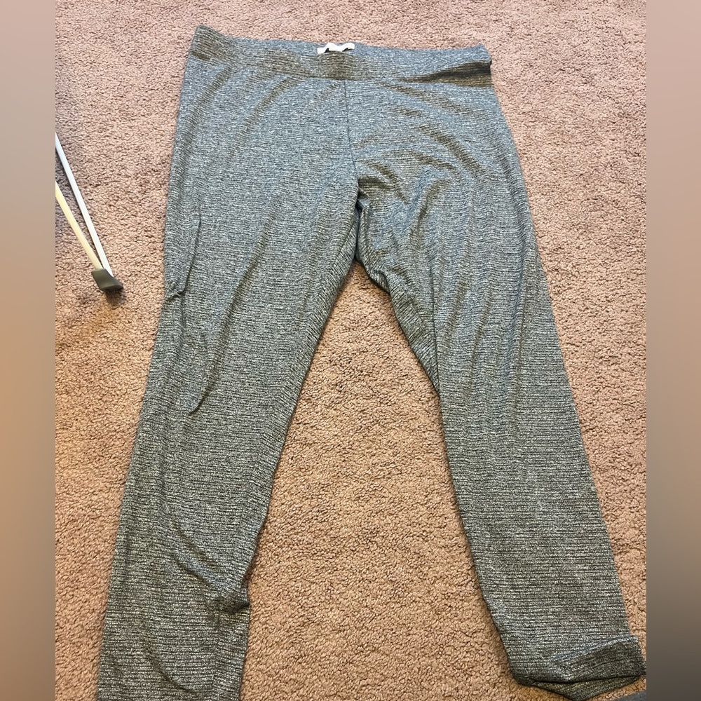 LC Lauren Conrad XL Gray Knit Jogger Pants leggings tights